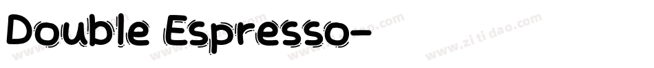 Double Espresso字体转换